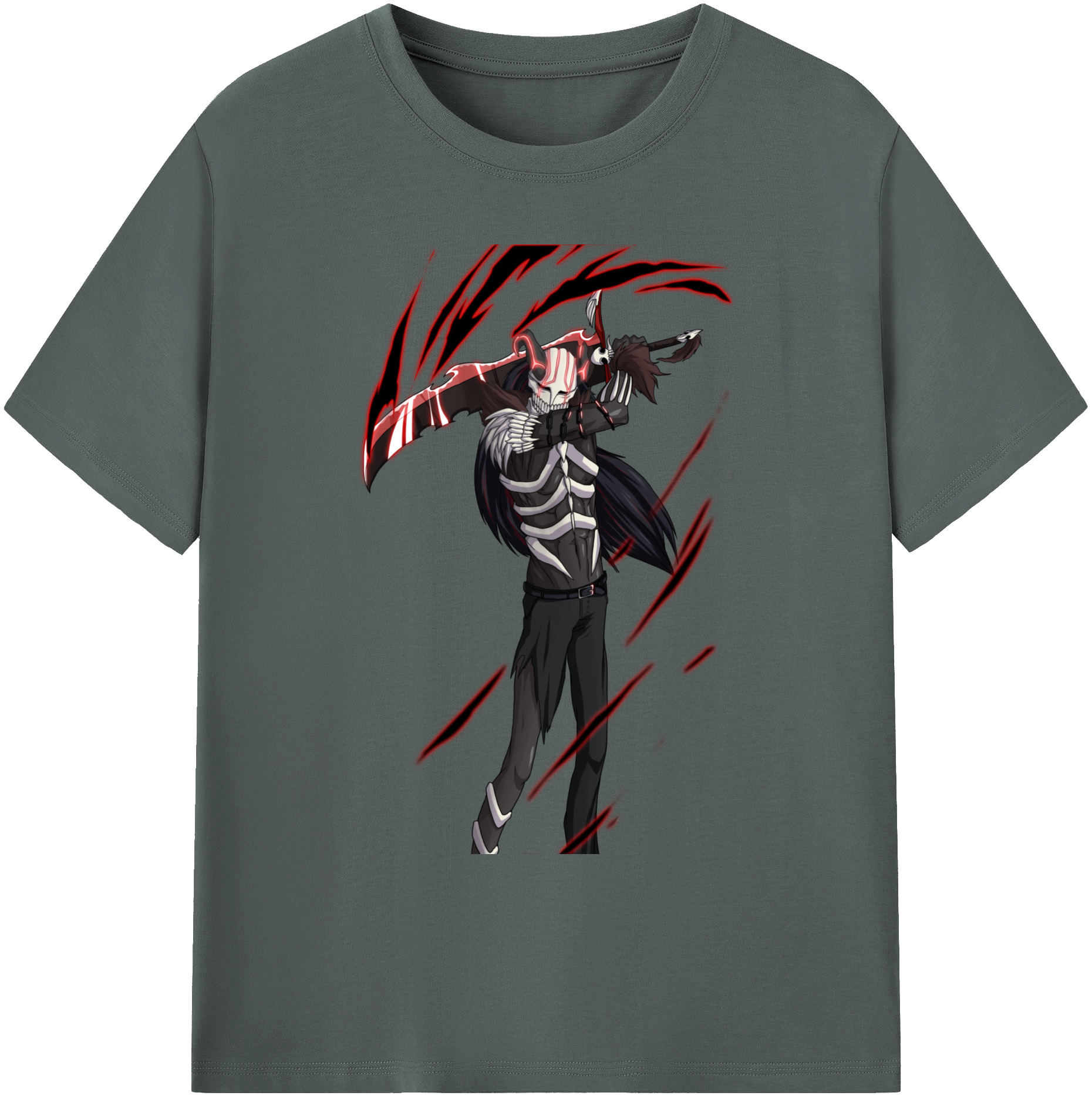 （画像用） ブリーチ 黒崎一護（くろさき いちご）BLEACH Kurosaki Ichigo 綿100％ メンズ半袖Tシャツ｜肌触りやわらか＆通気性